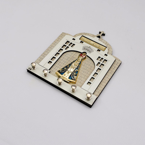 Adorno/Porta Chave MDF Aparecida Branco Adorno/Porta Chave MDF Aparecida Branco