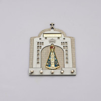 Adorno/Porta Chave MDF Aparecida Branco..