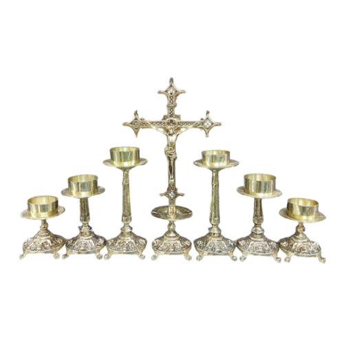 Conjunto de Castiçal Bronze 