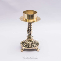 Castiçal Bronze Luxo Médio A09..