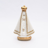 Imagem Gesso Artesanal Aparecida Pérola ..