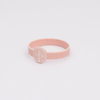Pulseira Silicone Rosa Bebê São Bento M..